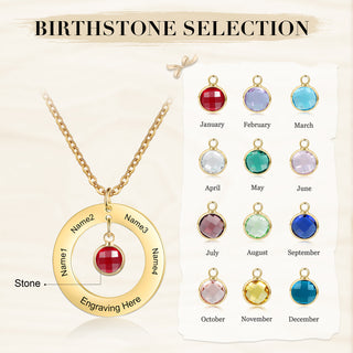 Custom Birthstone Necklace