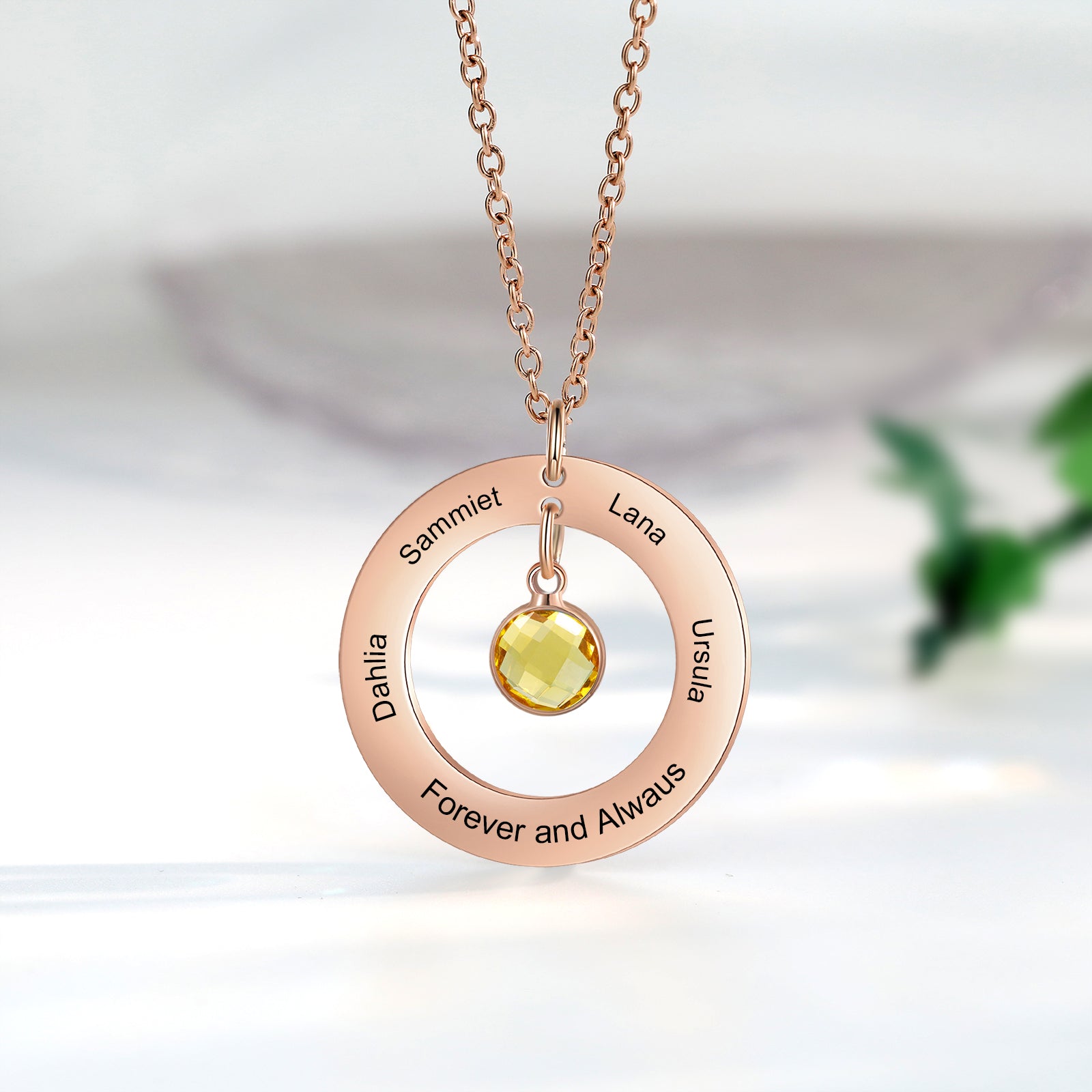 Custom Birthstone Necklace