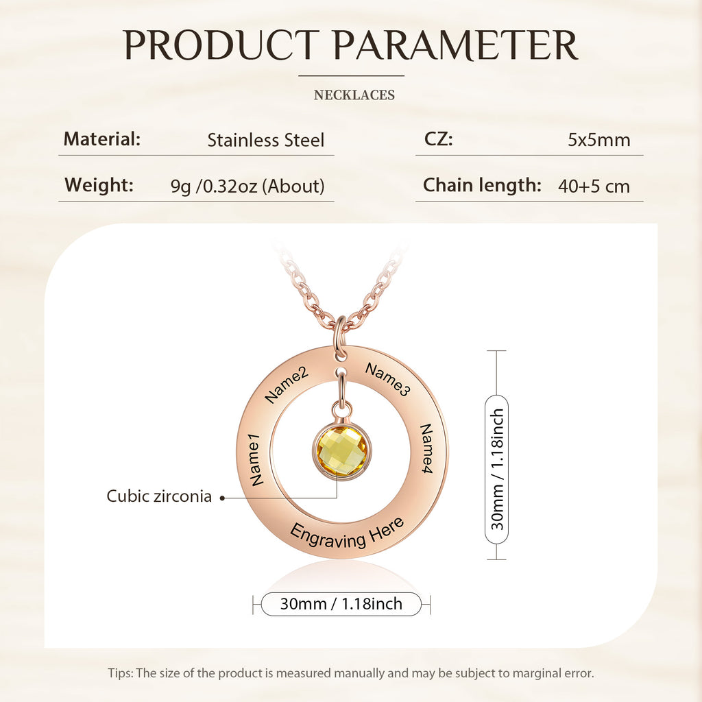 Custom Birthstone Necklace