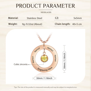 Custom Birthstone Necklace