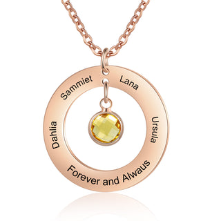 Custom Birthstone Necklace