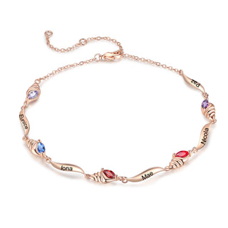 Custom Birthstone Bracelet