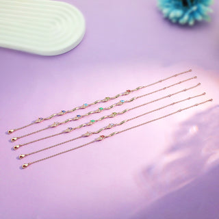 Custom Birthstone Anklet