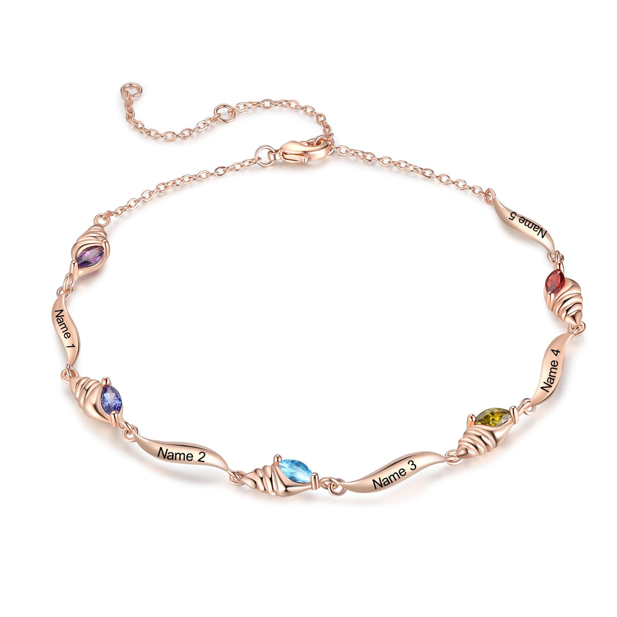 Custom Birthstone Anklet