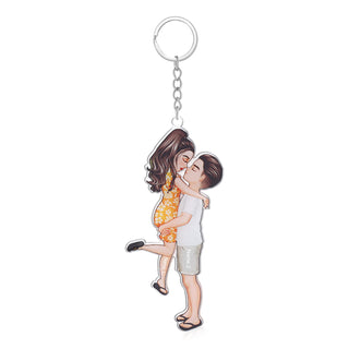 Custom Couple Keychain