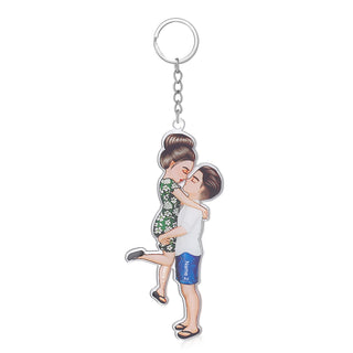 Custom Couple Keychain