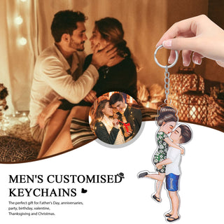 Custom Couple Keychain