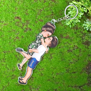 Custom Couple Keychain