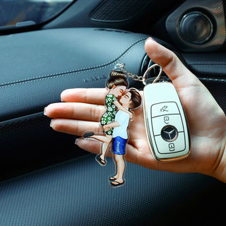 Custom Couple Keychain