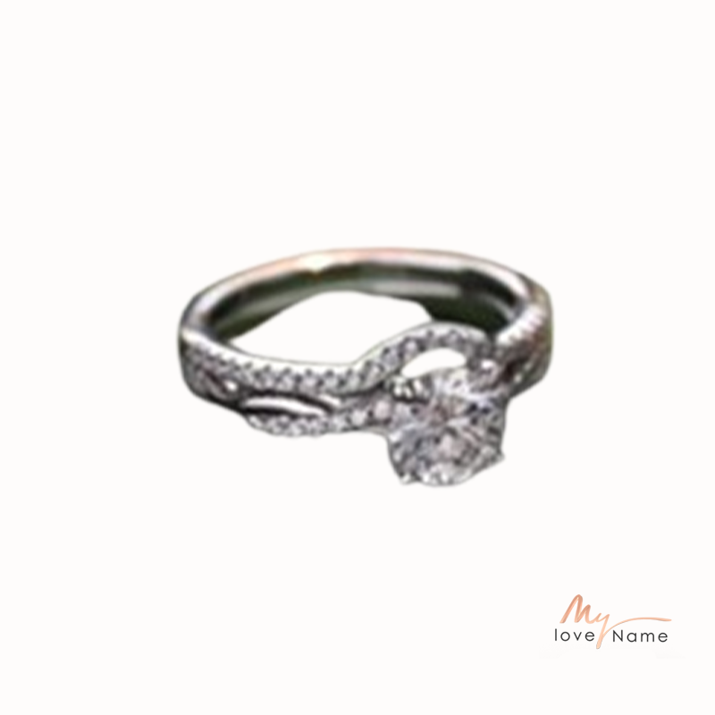 925 Sterling Silver Moissanite Ring
