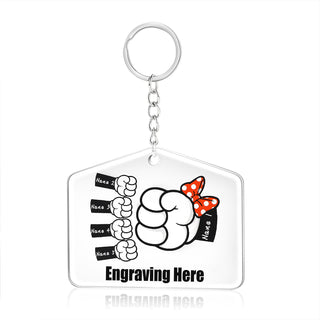 Stainless Steel Custom Name Keychain