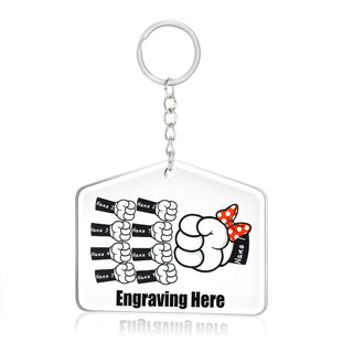 Stainless Steel Custom Name Keychain