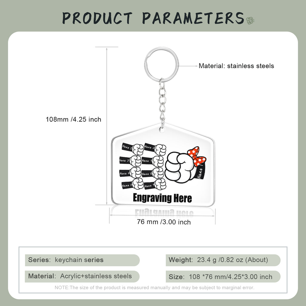 Stainless Steel Custom Name Keychain