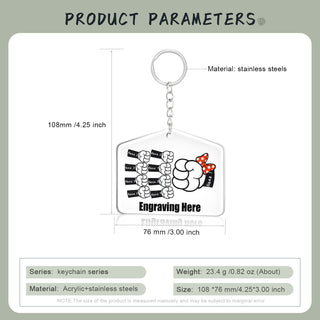 Stainless Steel Custom Name Keychain