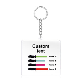 Custom Square Keychain