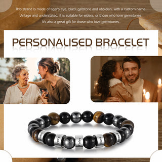 Custom Volcanic Stone Bracelet