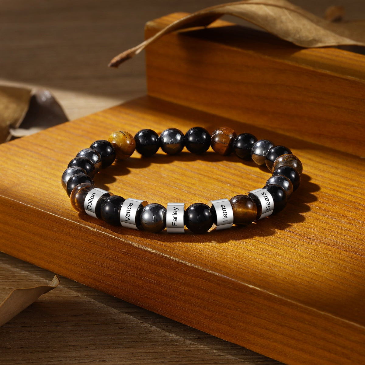 Custom Volcanic Stone Bracelet