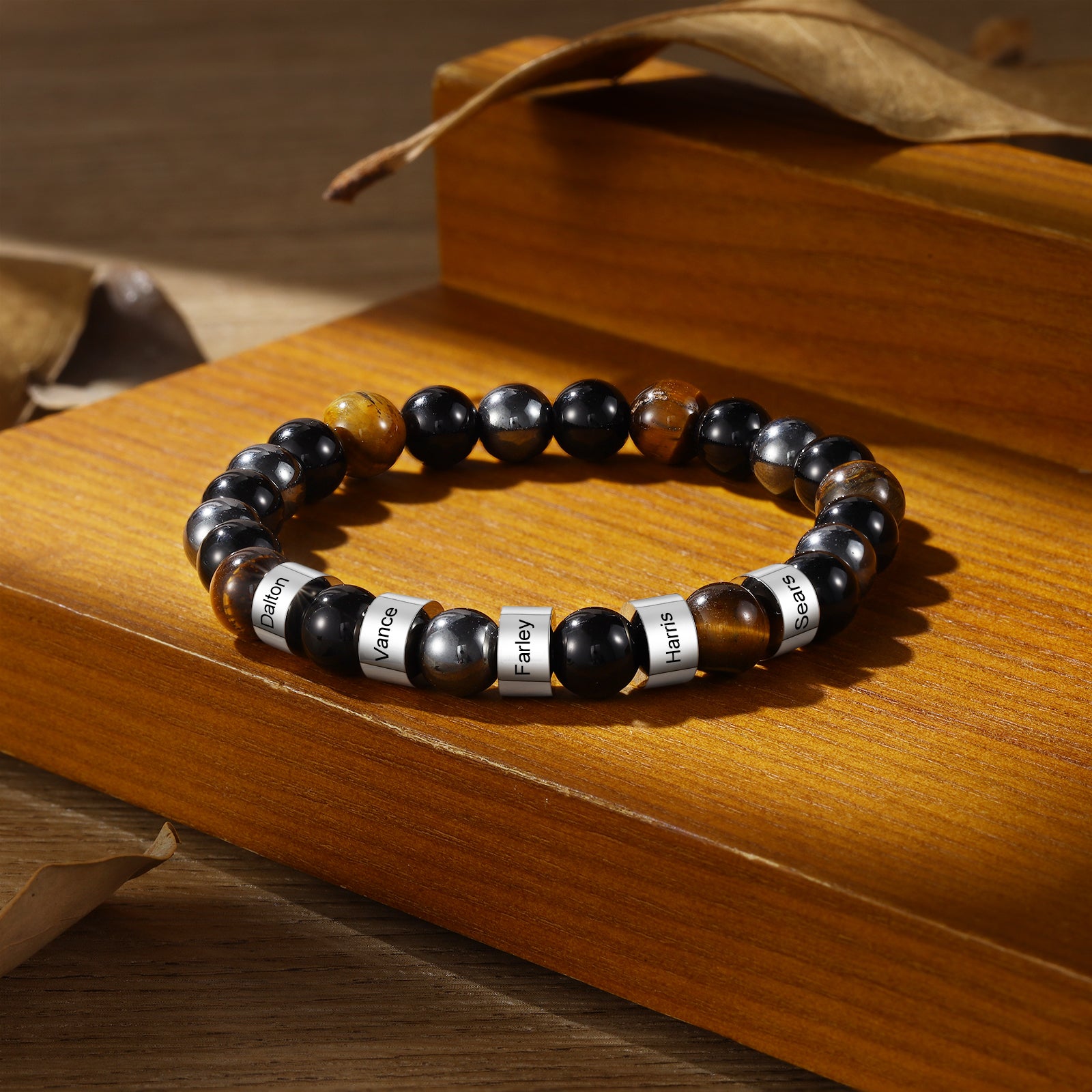 Custom Volcanic Stone Bracelet