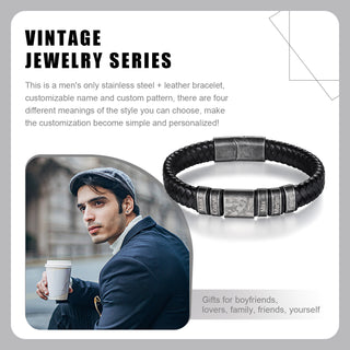 Custom Name Photo Bracelet