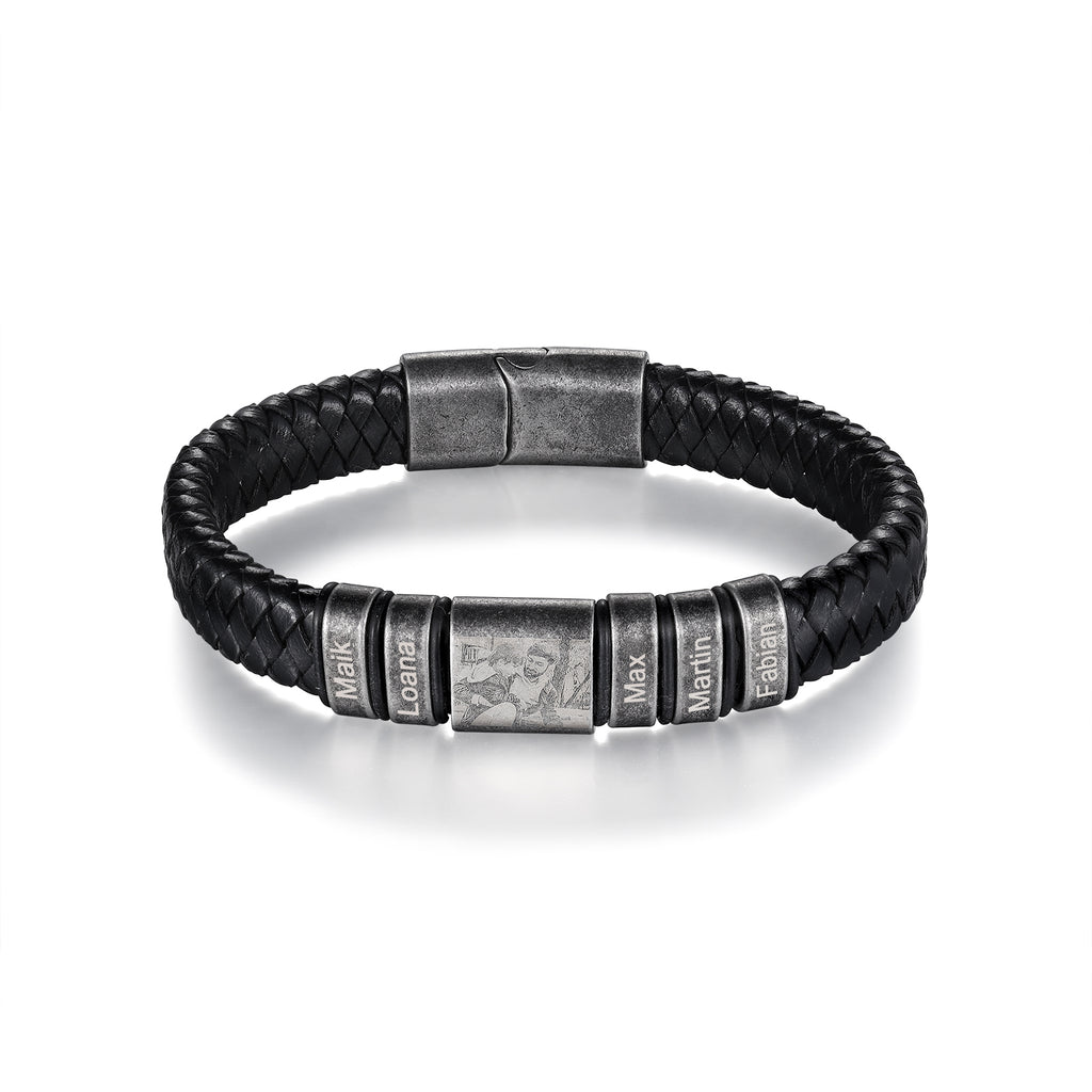 Custom Name Photo Bracelet