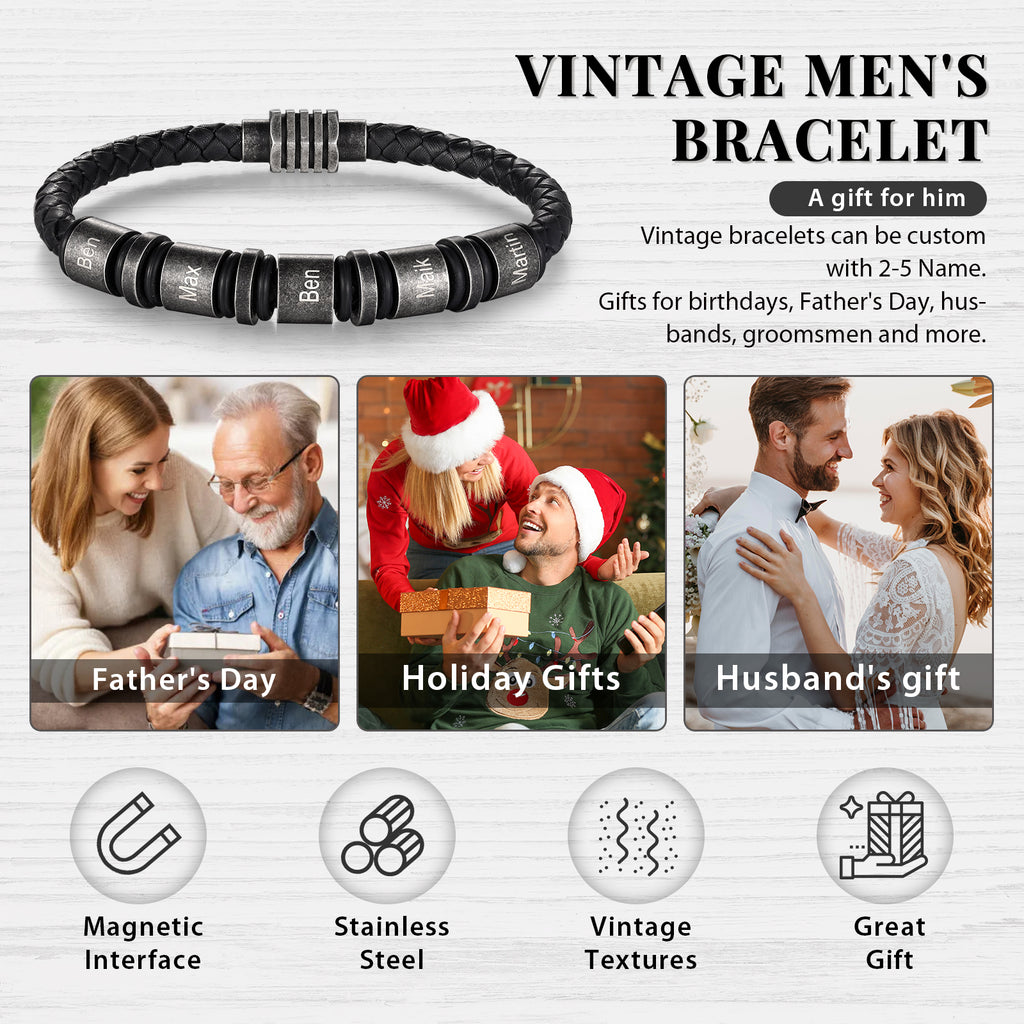 Custom Name Vintage Bracelet