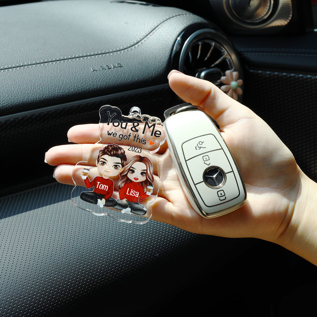 Custom Couple Keychain