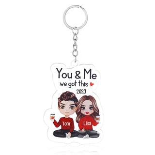 Custom Couple Keychain