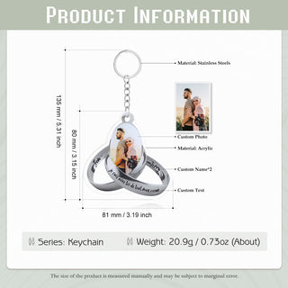 Custom Name Photo Keychain