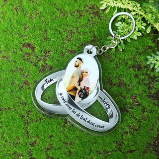Custom Name Photo Keychain
