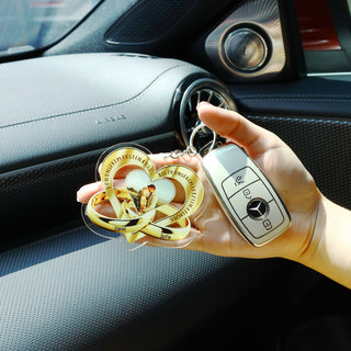 Custom Name Heart Keychain