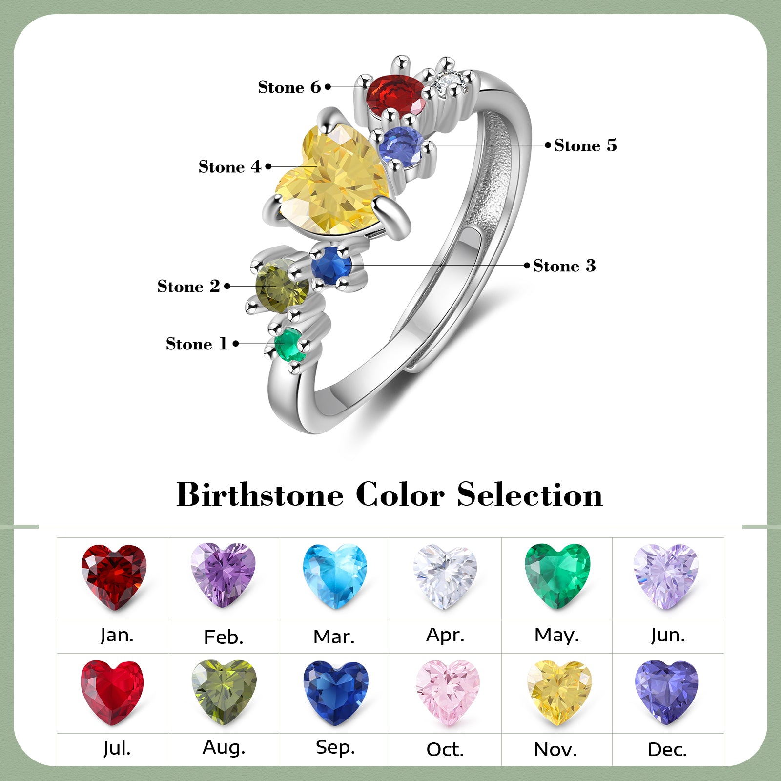 Custom Birthstone Ring
