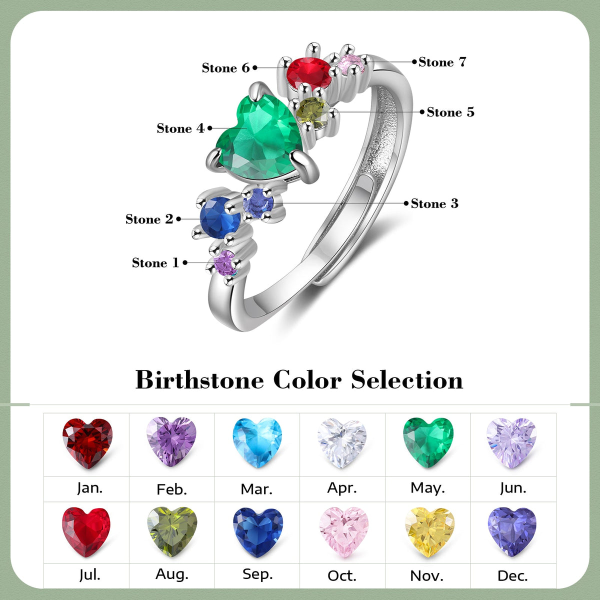 Custom Birthstone Ring