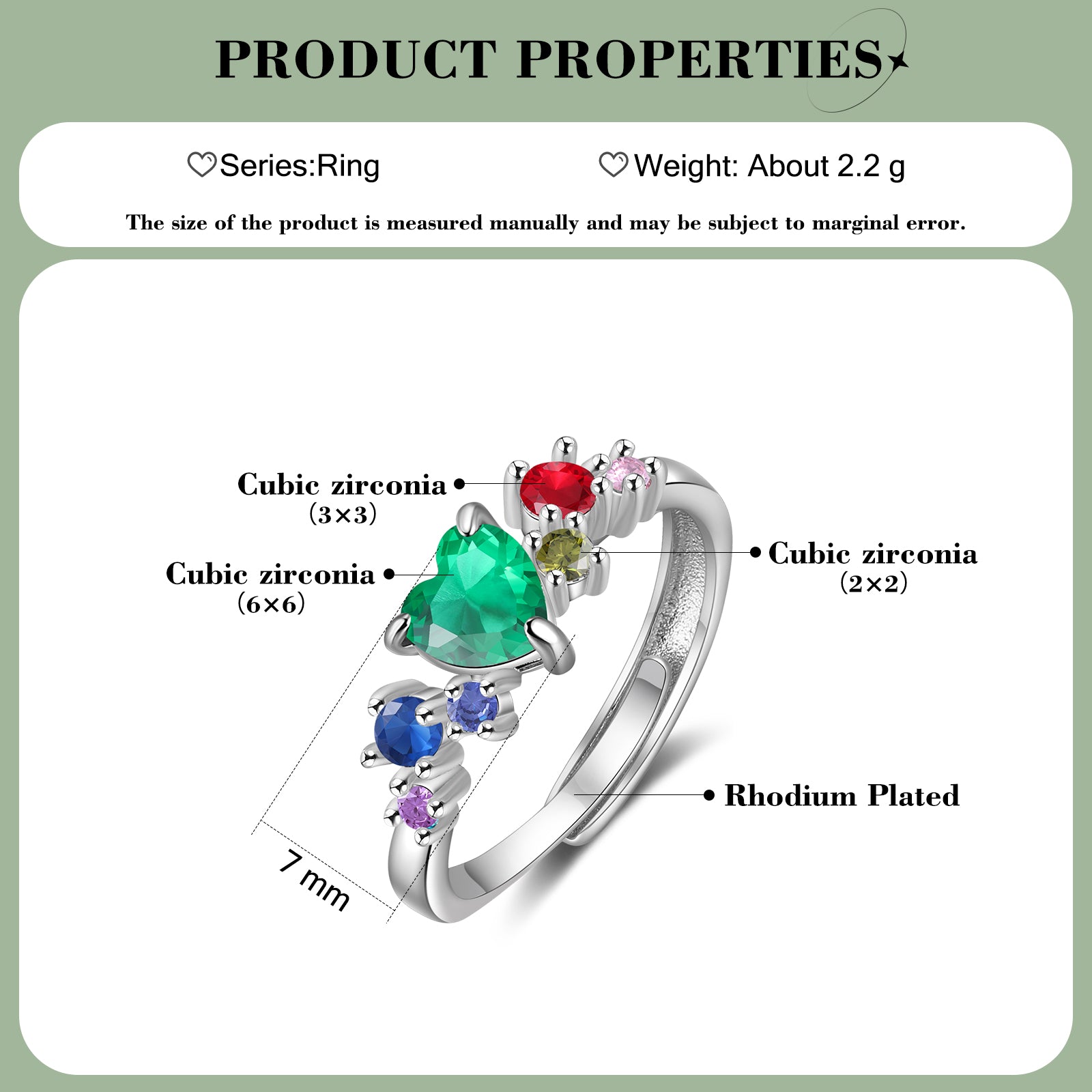 Custom Birthstone Ring