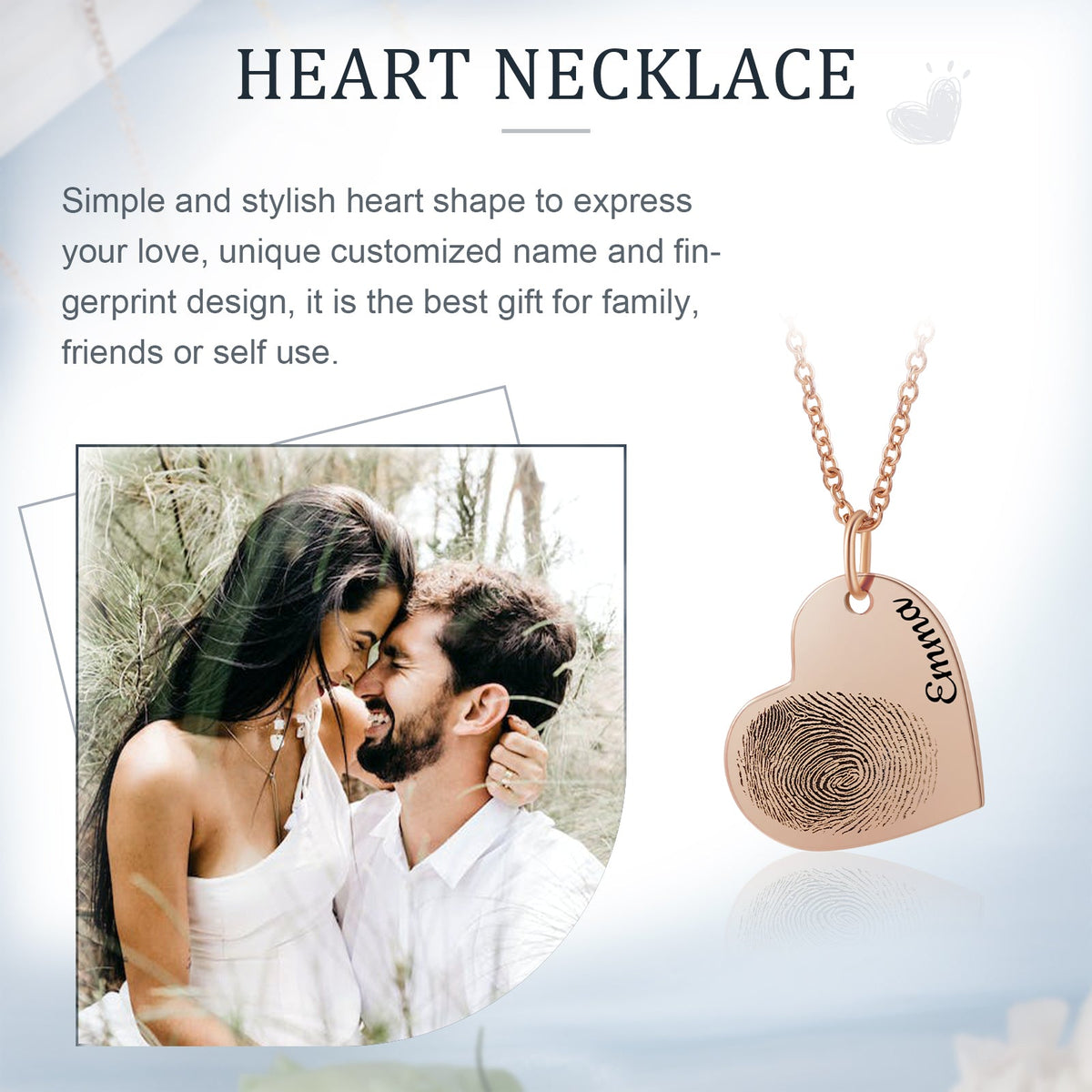 Custom Heart Shaped Necklace