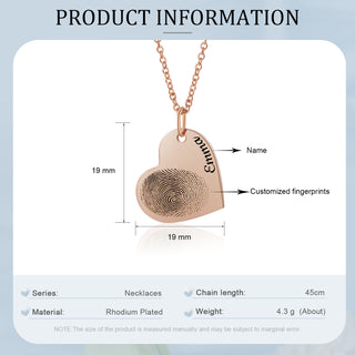Custom Heart Shaped Necklace