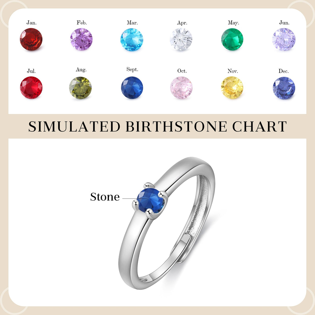 Custom Birthstone Ring