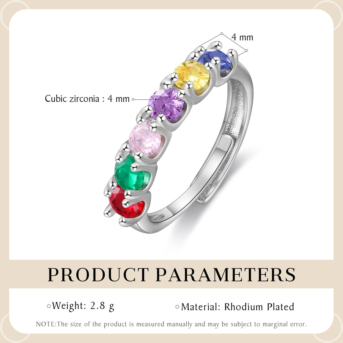 Custom Birthstone Ring