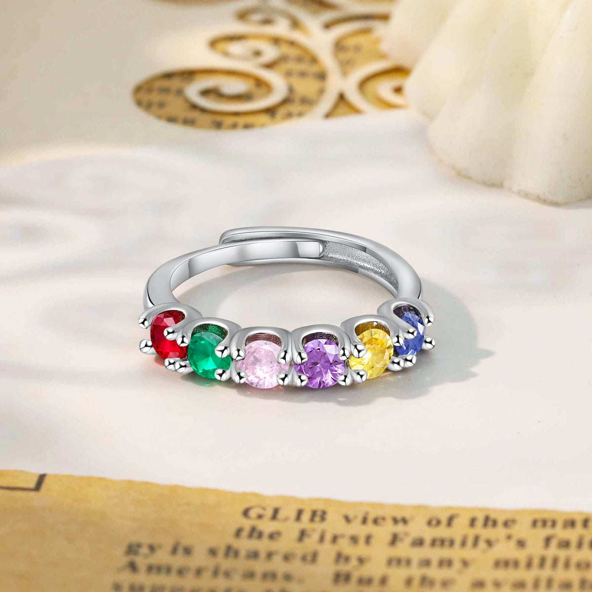 Custom Birthstone Ring