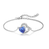 Custom Birthstone Heart Bracelet