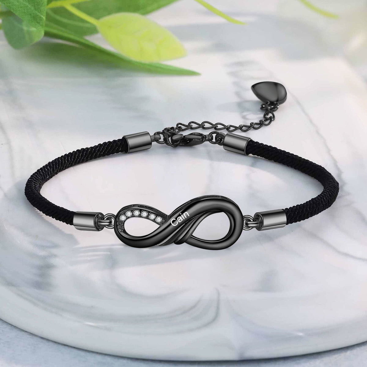 Custom Name Eight-Shaped Couple Bracelet