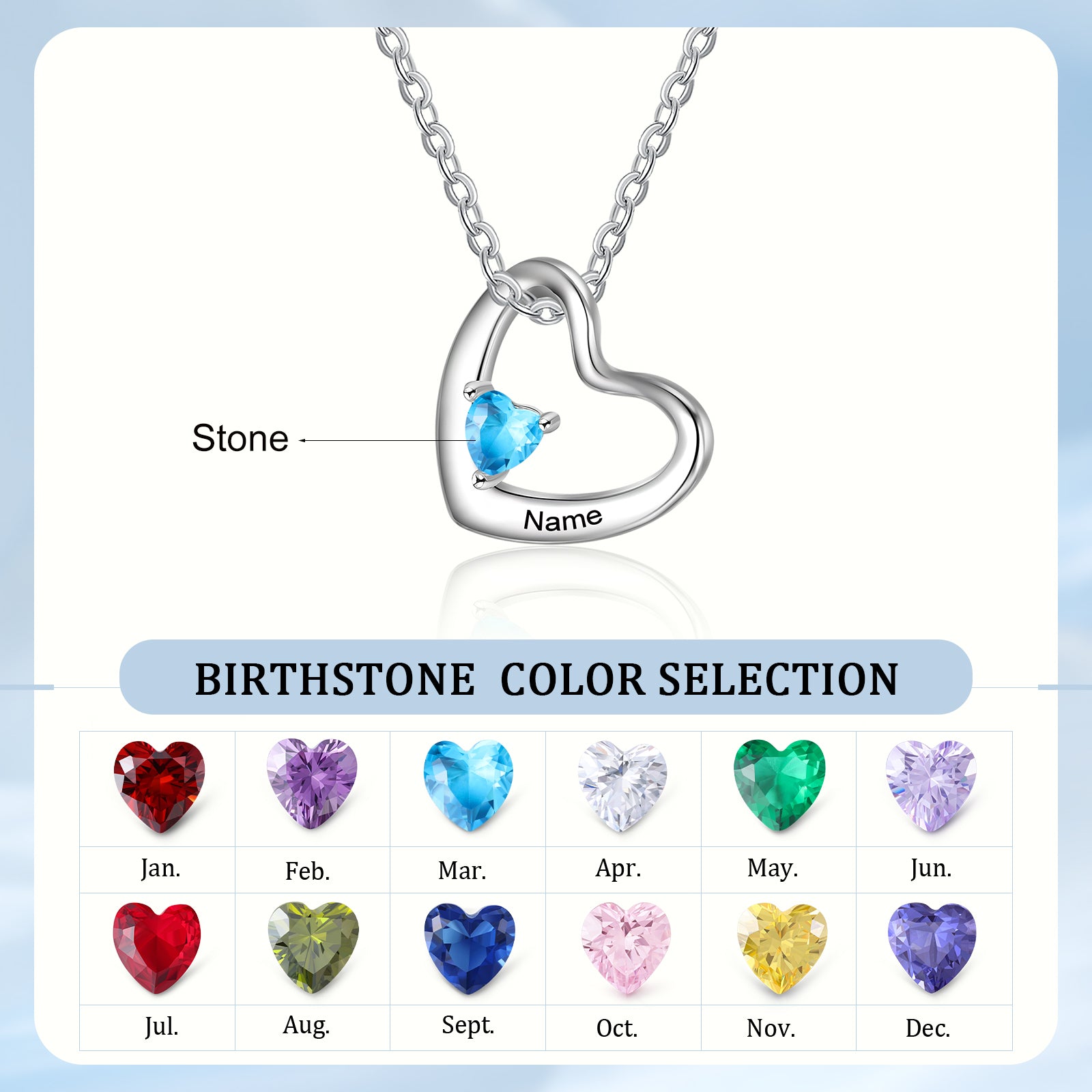 Custom Birthstone Necklace