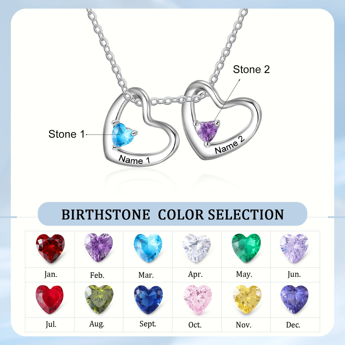 Custom Birthstone Necklace