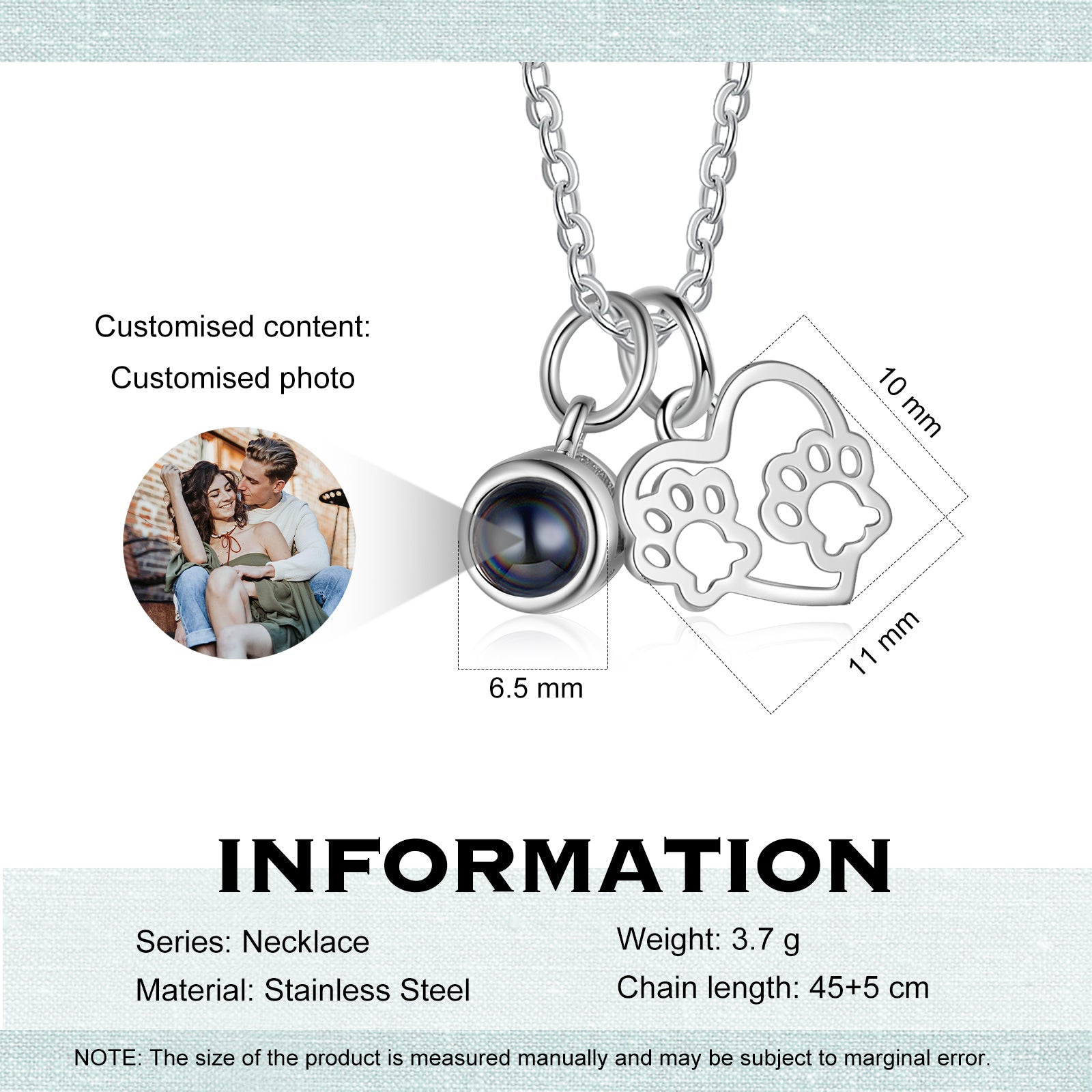 Custom Projection Necklace