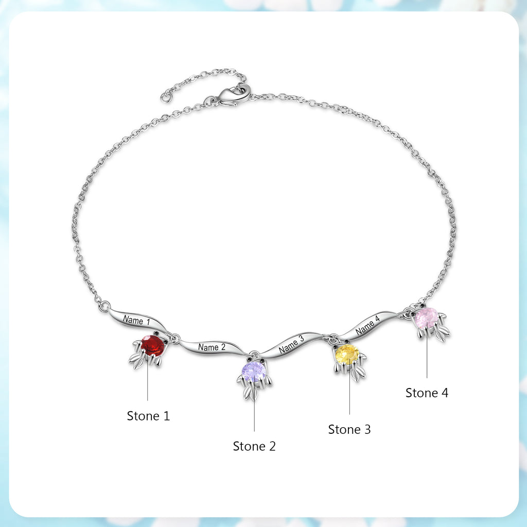 Custom Birthstone Bracelet