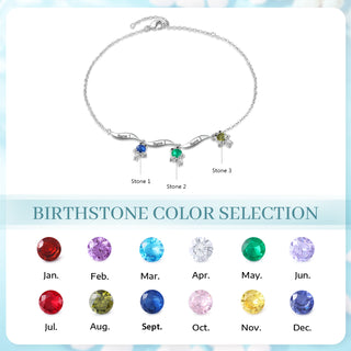 Custom Birthstone Anklet