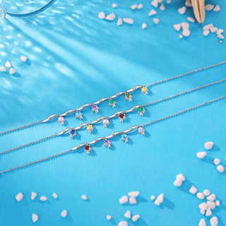 Custom Birthstone Anklet