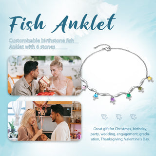 Custom Birthstone Anklet