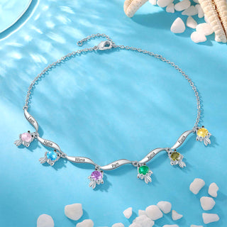 Custom Birthstone Anklet