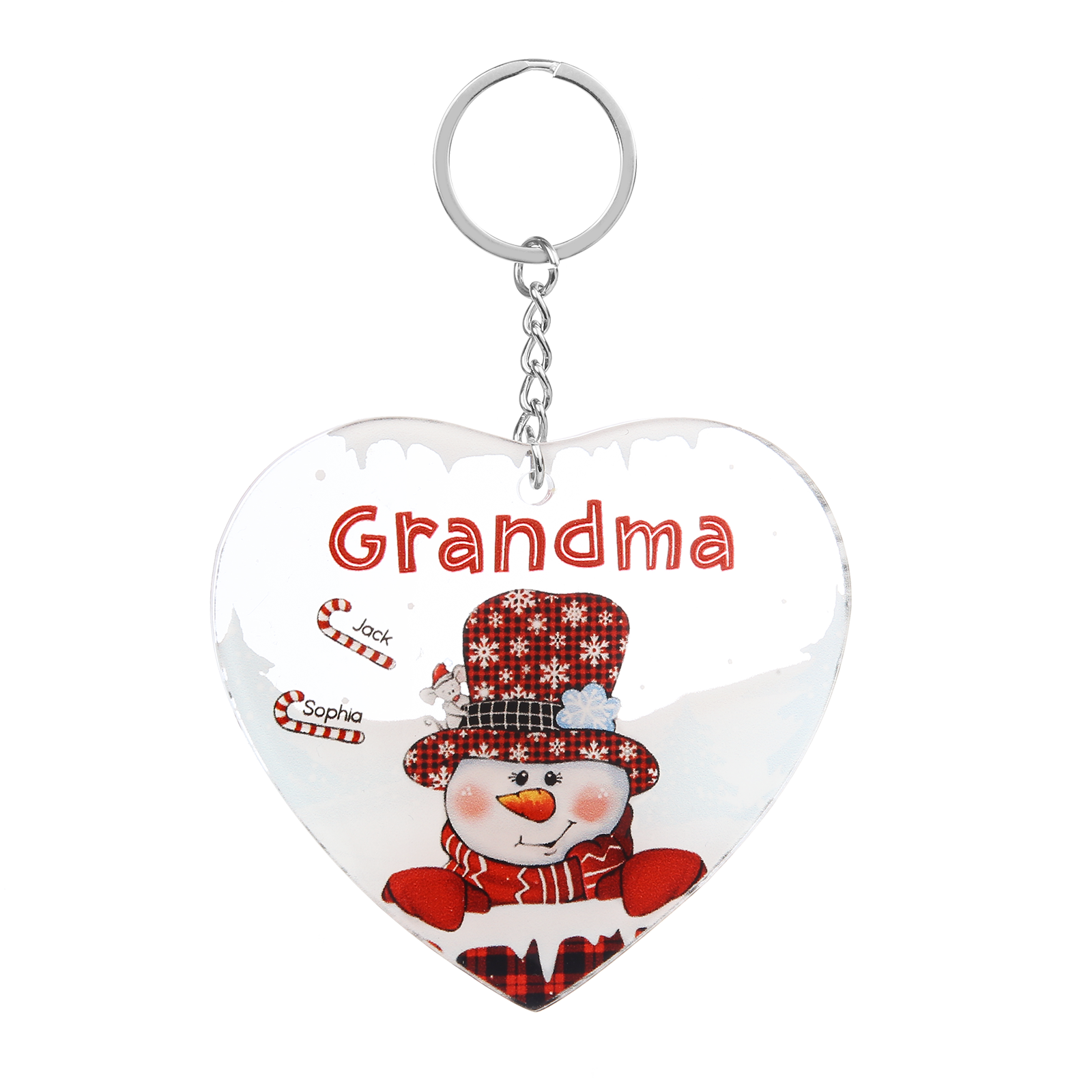 Christmas Decoration Custom Name  Keychain