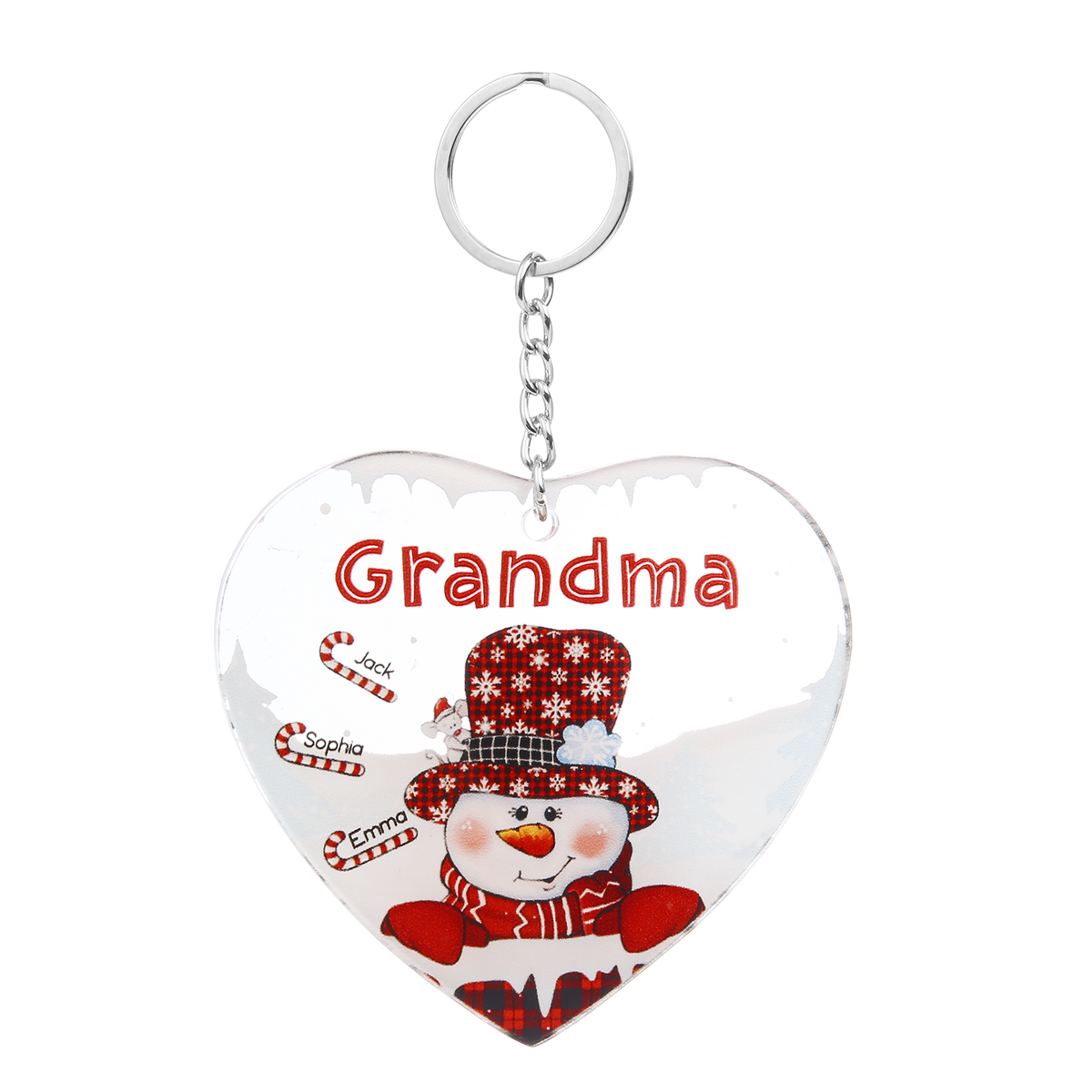 Christmas Decoration Custom Name  Keychain